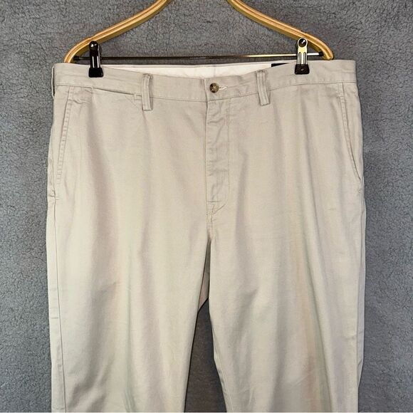 Polo Ralph Lauren Beige Classic Fit Khaki Twill Chino‎ Embroidered Logo Pants - Picture 4 of 9